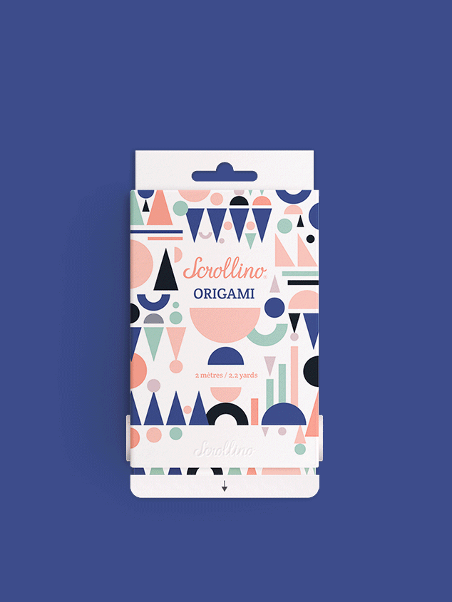 Livre objet à dérouler 100% compostable - Scrollino Origami