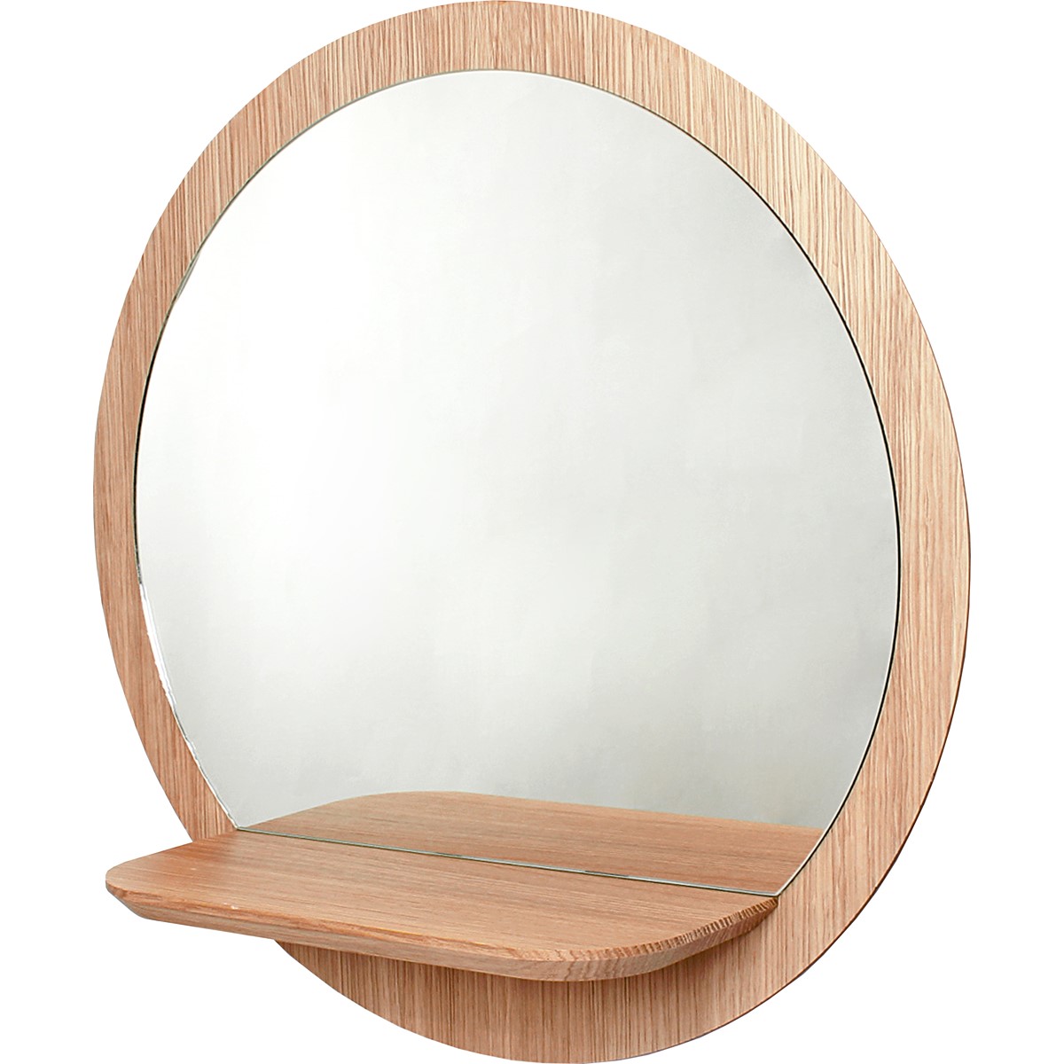 Miroir mural fabriqué en France à partir de bois issu de forêt gérée durablement