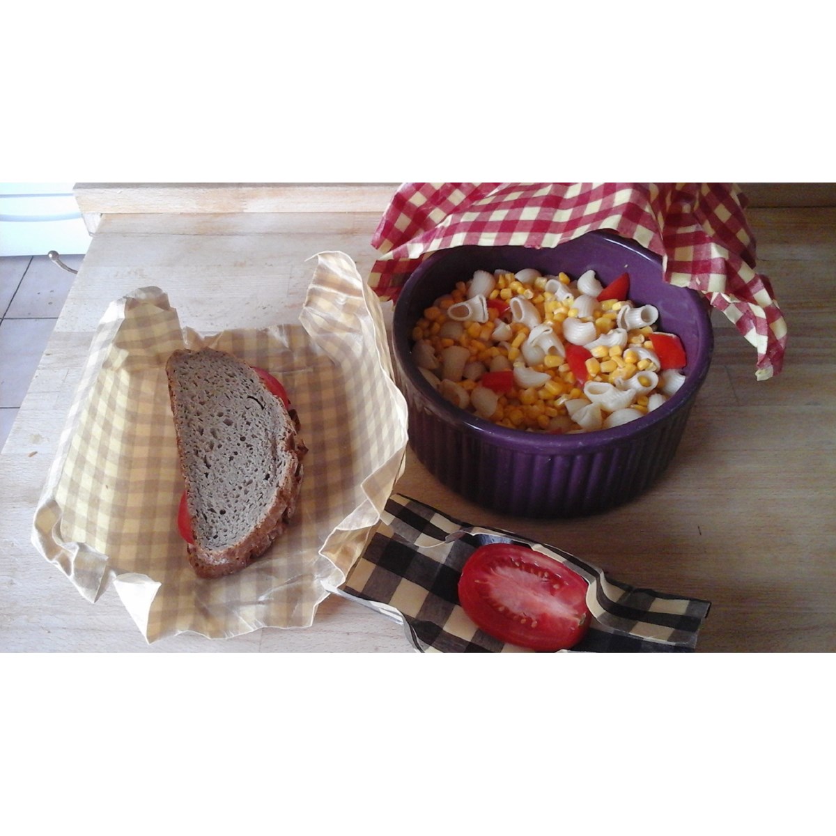 Emballage à la cire d'abeille - 33 x 33cm 2