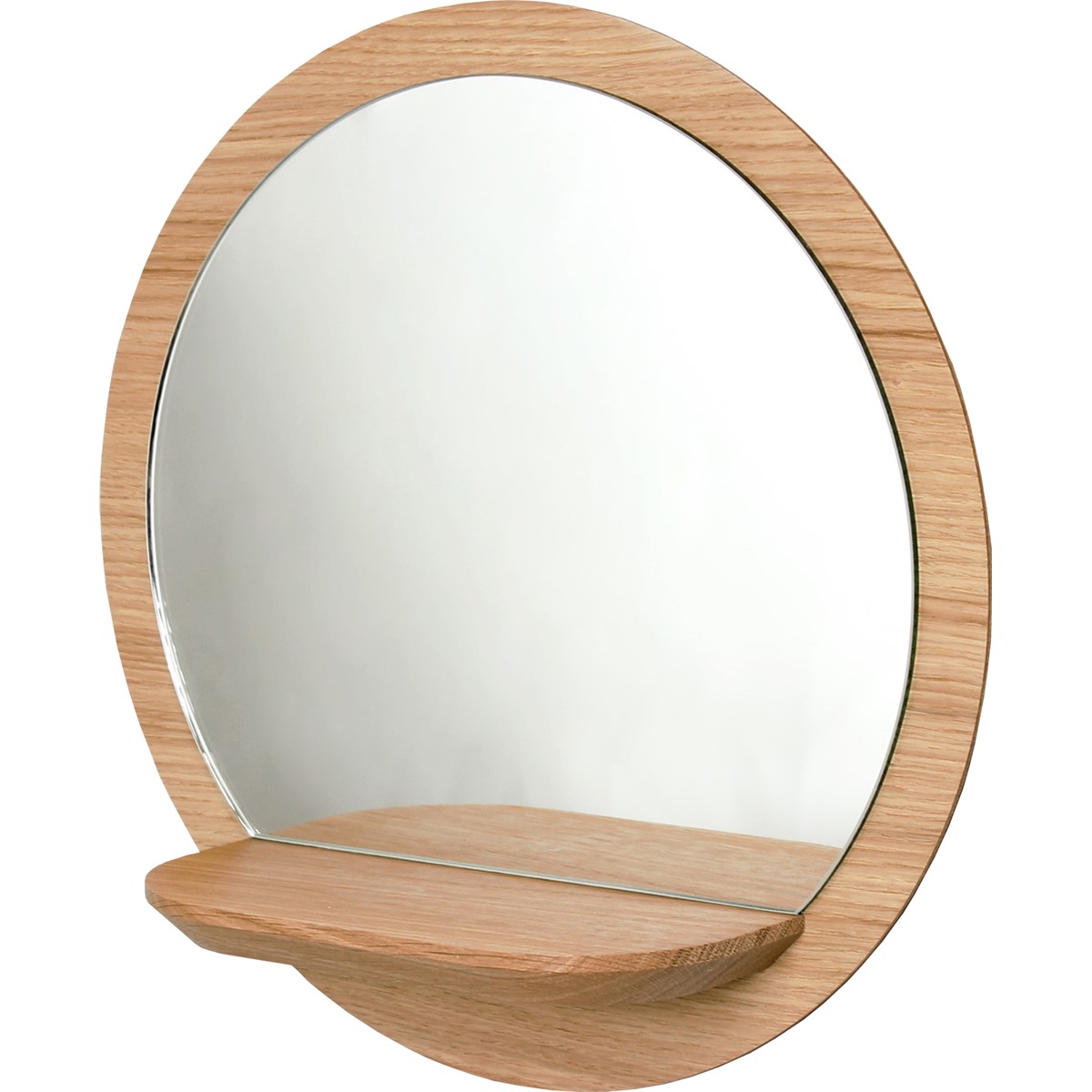 Miroir mural fabriqué en France à partir de bois issu de forêt gérée durablement