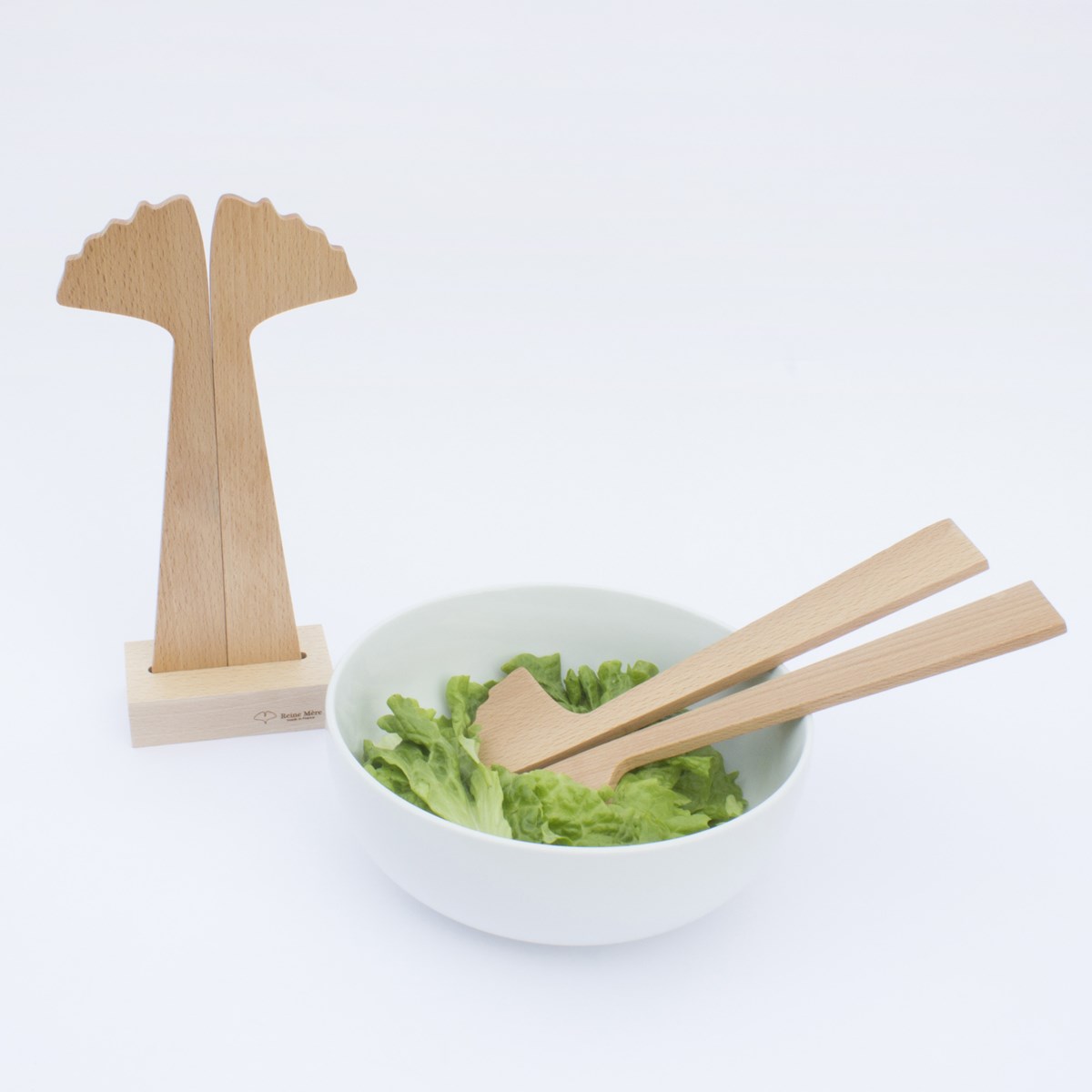 Couverts à salade sur socle - GINKGO 3