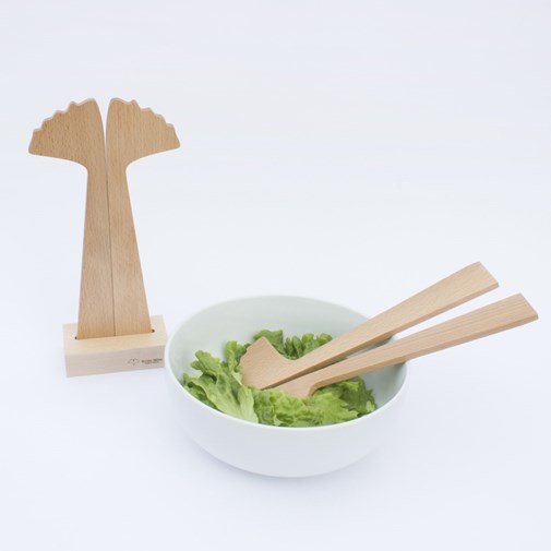 Couverts à salade sur socle - GINKGO