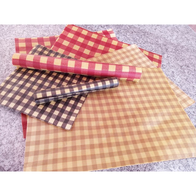Lot de 3 emballages à la cire d'abeille - 33x33  25x37  20x20 4