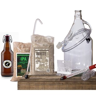 Kit Brassage double de bière maison 2x5L WHITE et IPA AMBER - 15 bouteilles 33cl