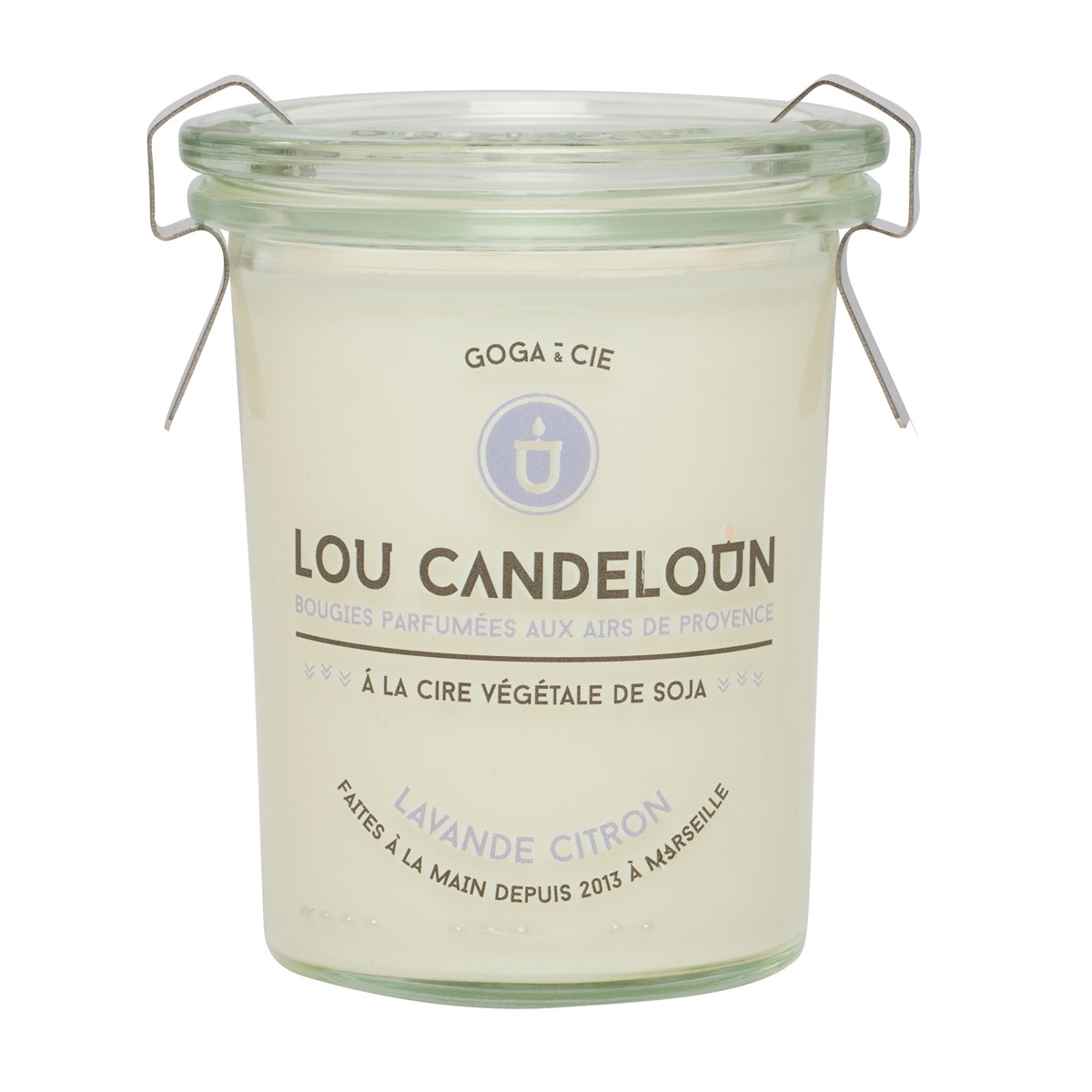 Bougie naturelle et vegan - Lavande citron 120g 2