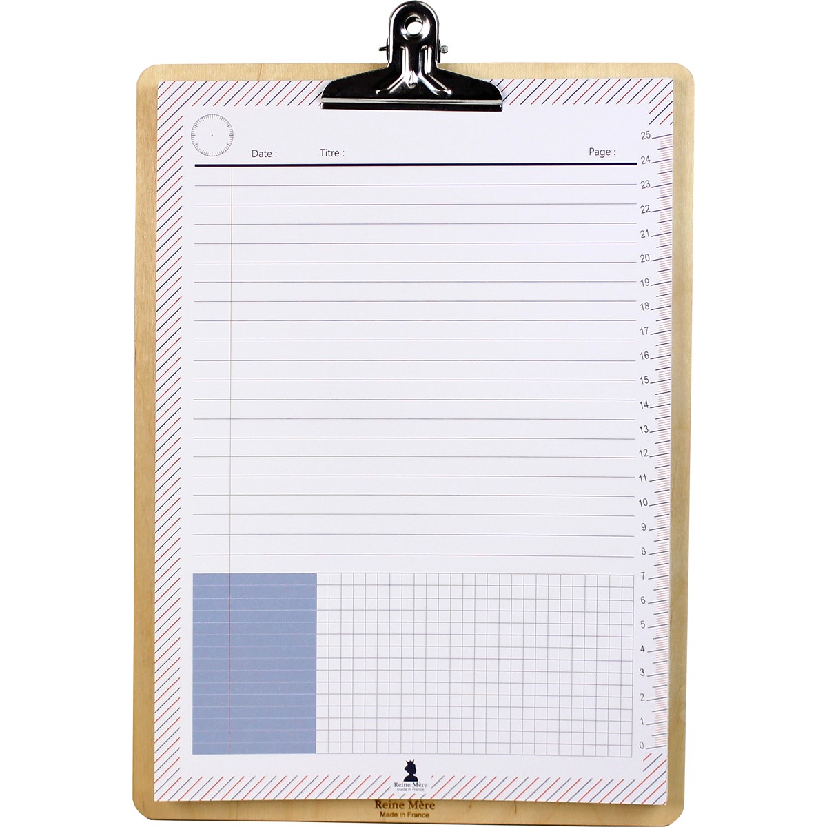 Ecritoire A4 en bois et papier issu de forêt gérée durablement et fabriqué en France