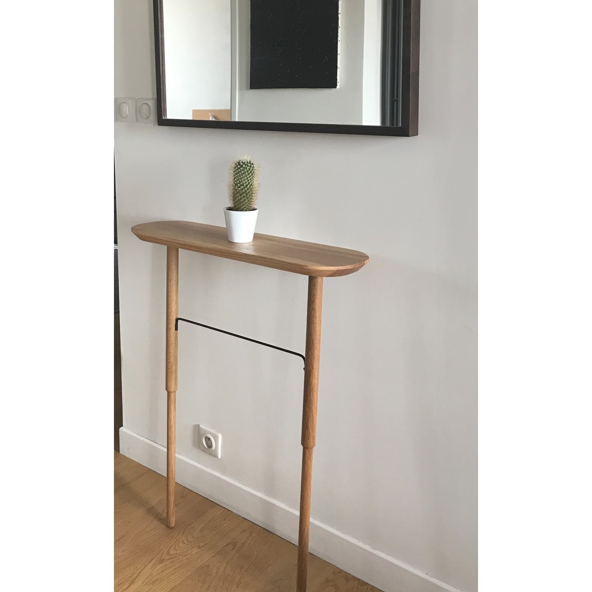 Console en chêne massif fabriquée en France et issu de forêt gérée durablement