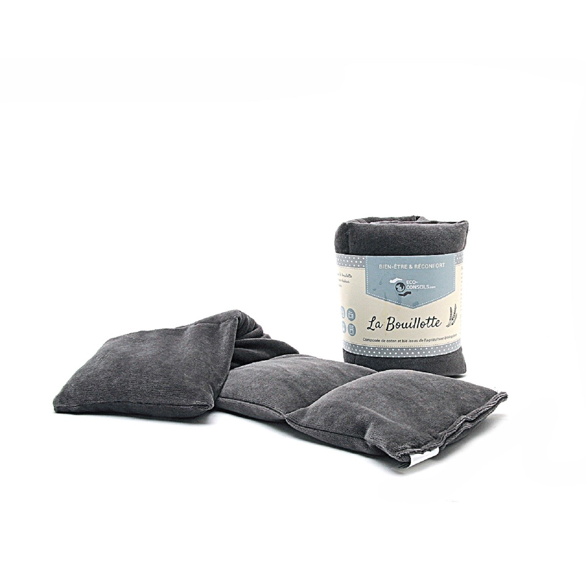 Bouillotte issue de l'agriculture biologique - Grise 2