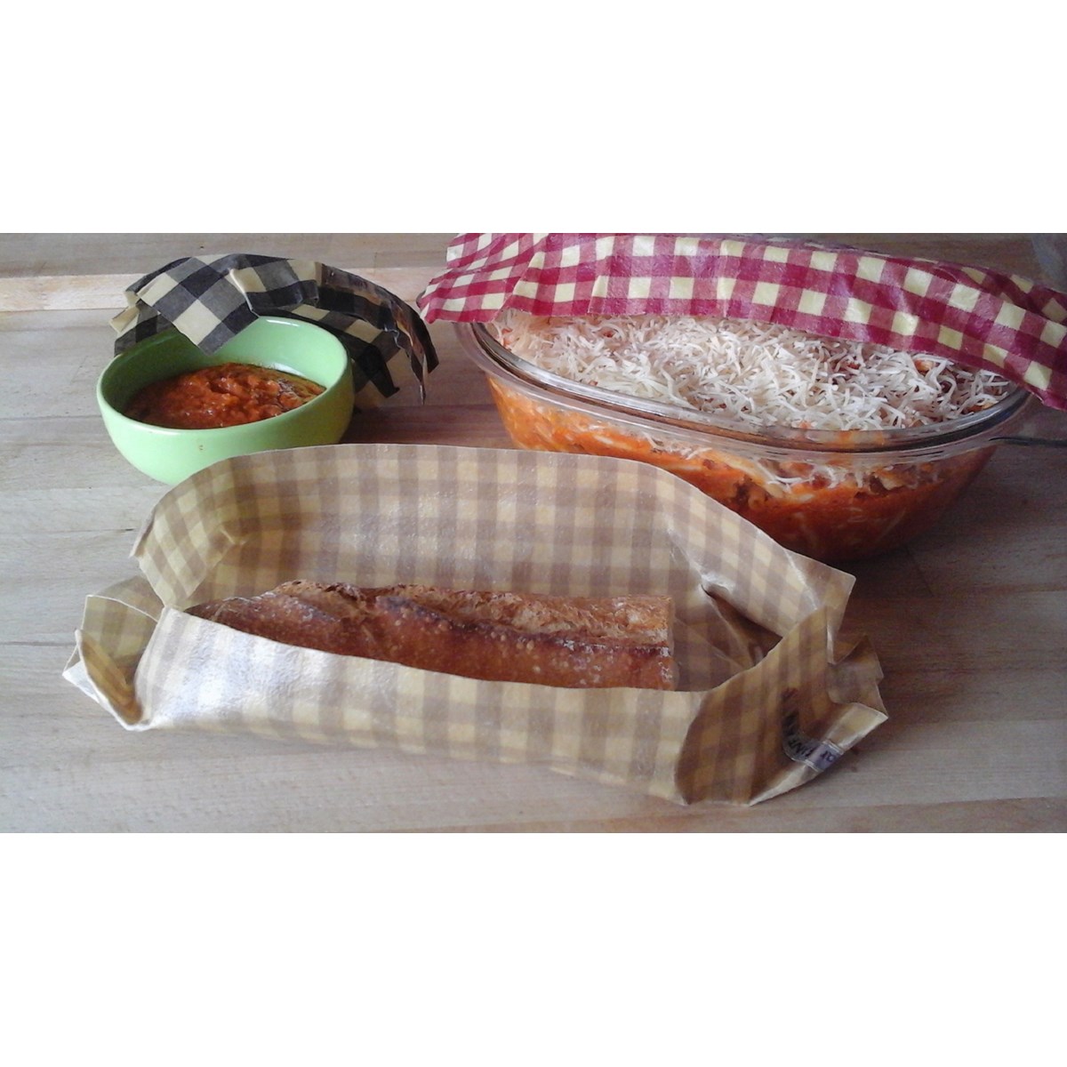 Emballage à la cire d'abeille - 33 x 33cm 3