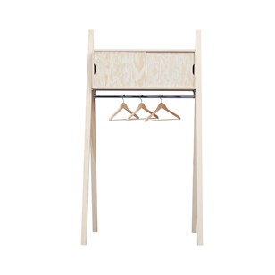 Portant pin massif avec portes nature - PORTANT EVERLASTING