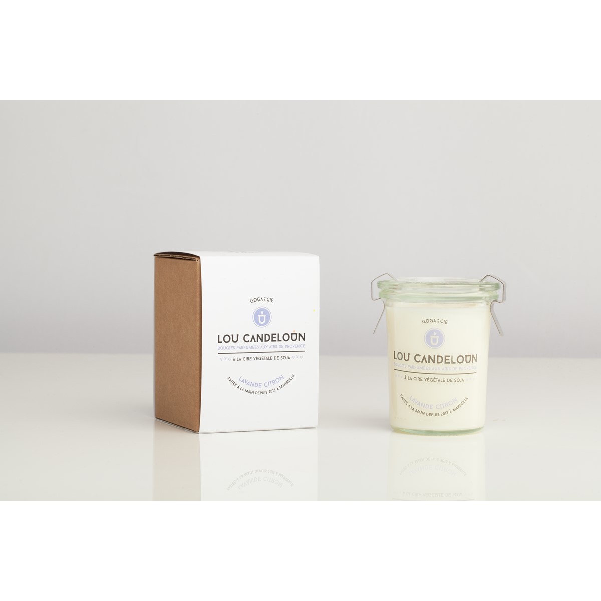 Bougie naturelle et vegan - Lavande citron 120g 3