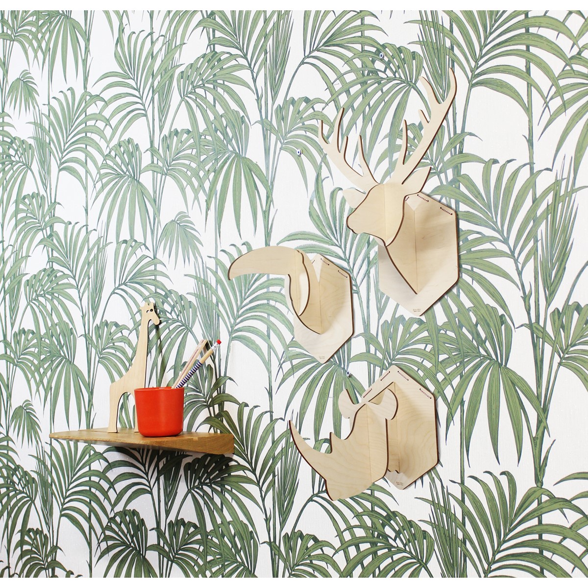 Décoration murale Sylvestre fabriquée en France à partir de bois issu de forêt gérée durablement