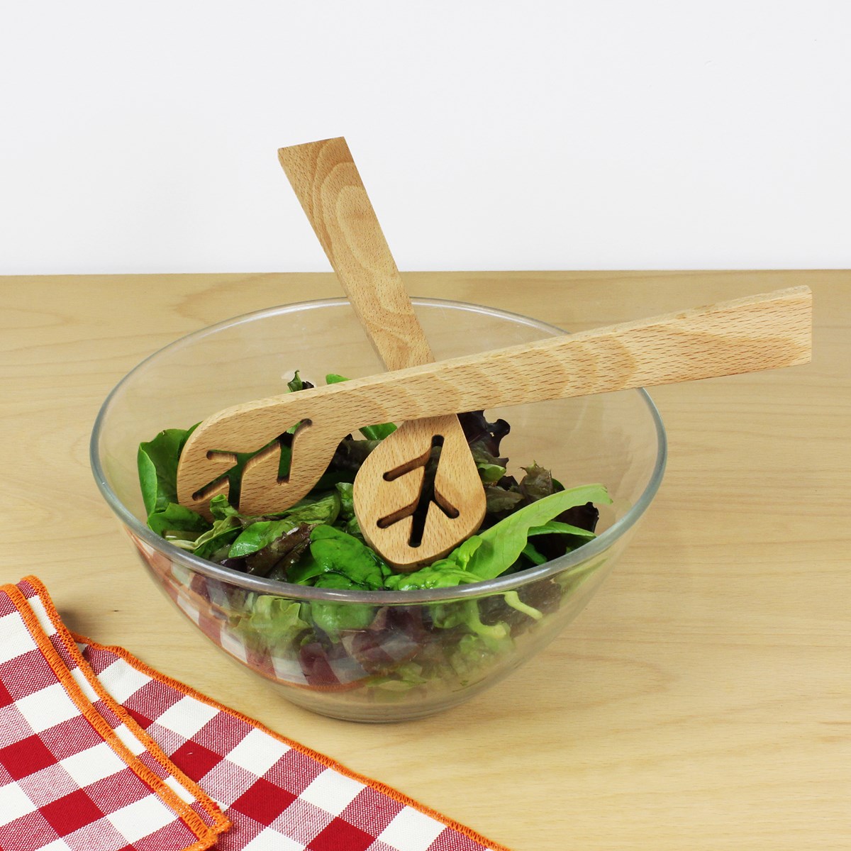 Couverts à salade sur socle - Du bout des feuilles  3