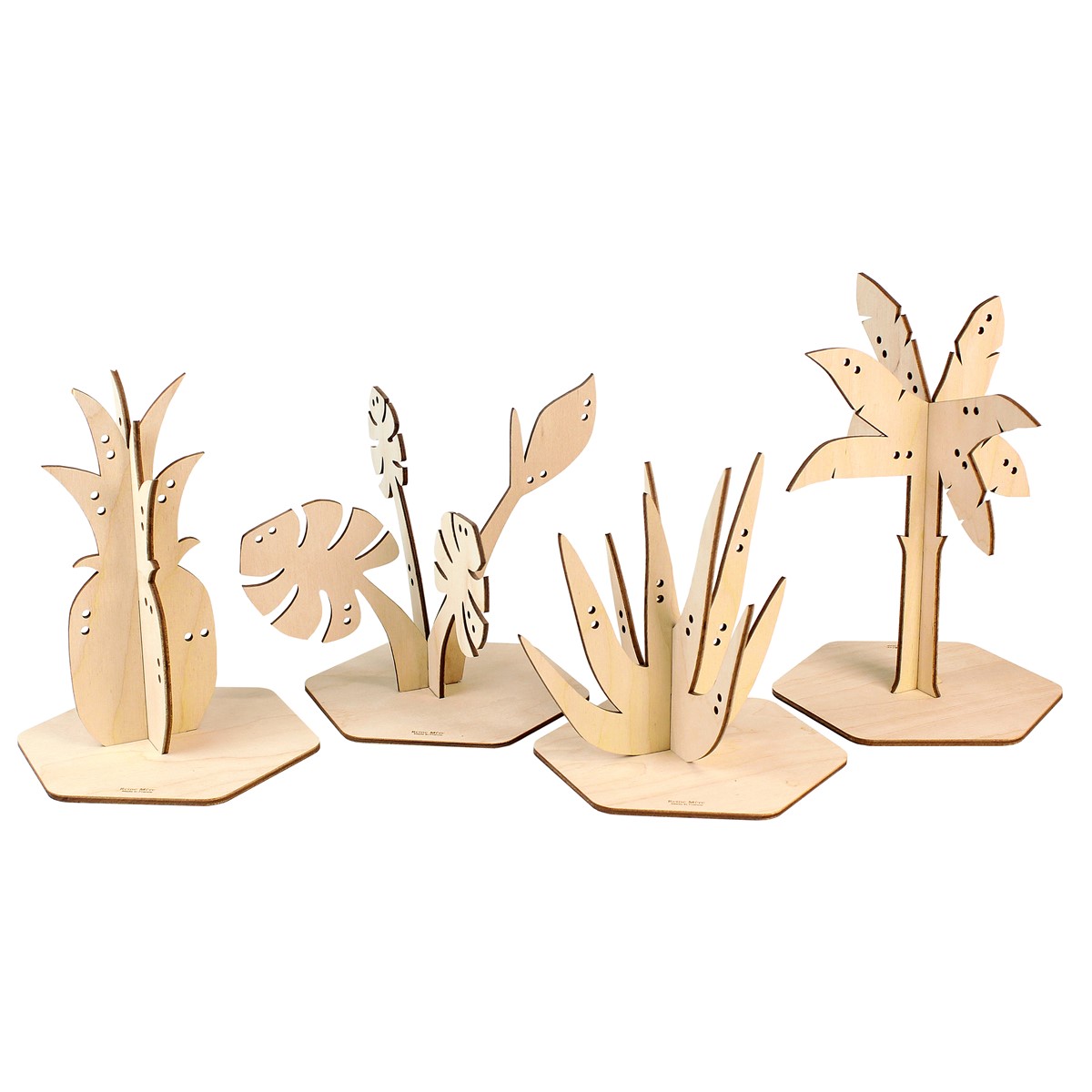 Porte-bijoux Tropique fabriqué en France à partir de bouleau issu de forêt gérée durablement.