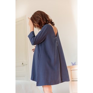 Robe bleu foncé - Lili - Avant, pendant et après grossesse