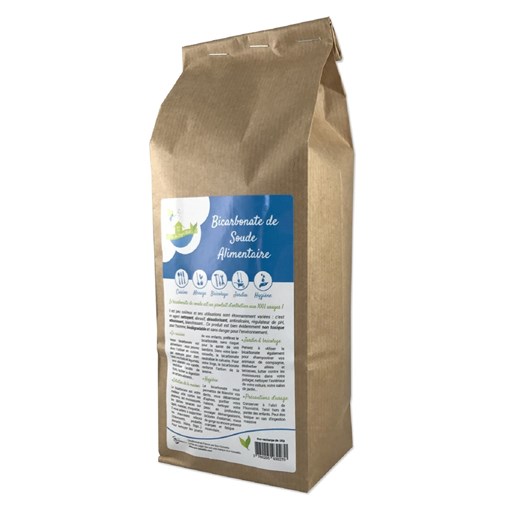 Bicarbonate de Soude Alimentaire - Flacon de 1Kg