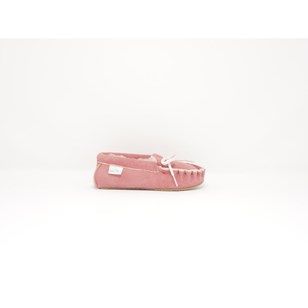 Pantoufles bébé & enfant en cuir de mouton - Rose - CHEYENNE