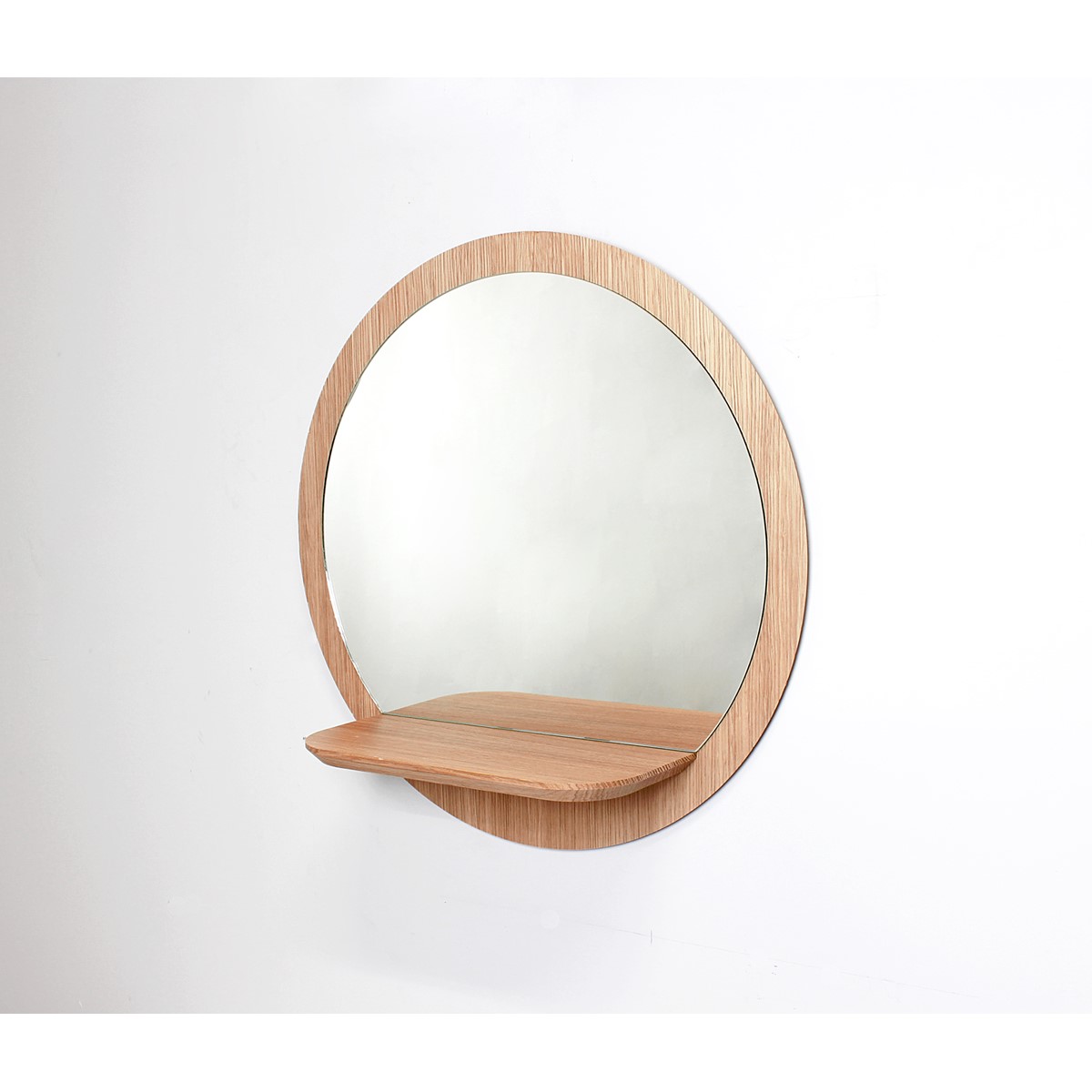 Miroir mural fabriqué en France à partir de bois issu de forêt gérée durablement