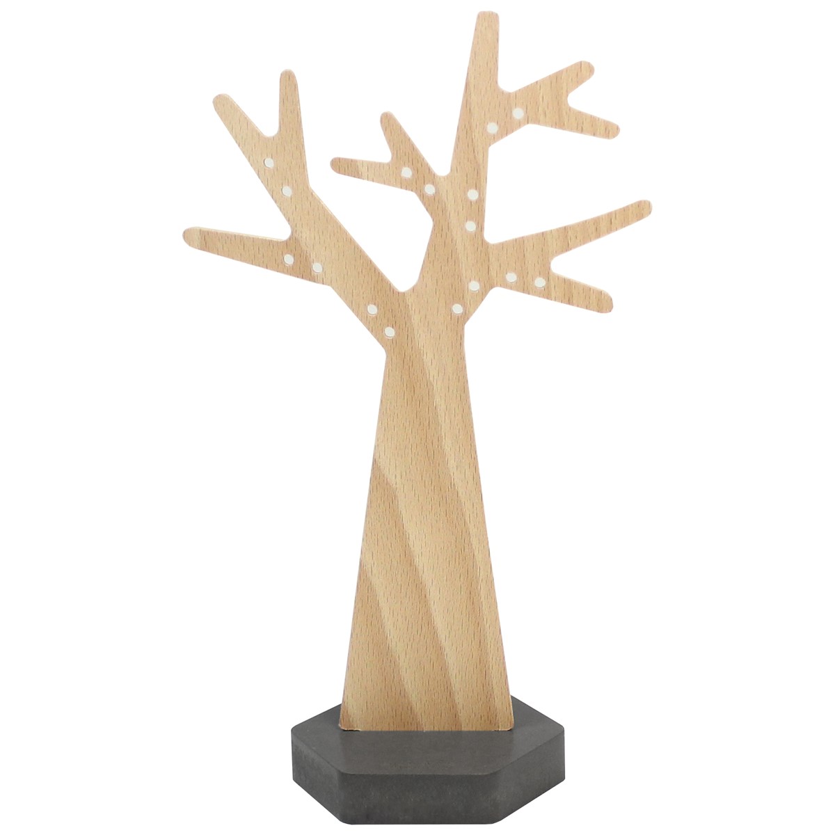 Arbre à boucle d'oreilles - Socle Hexagonal  2