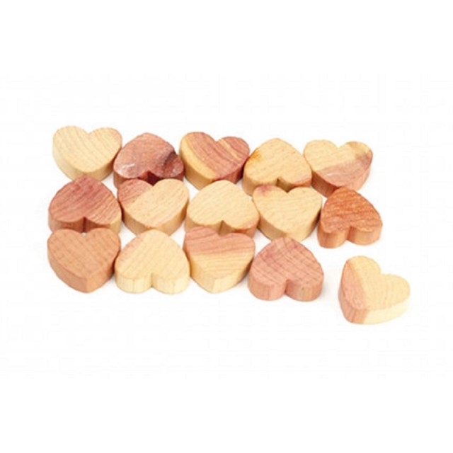 Coeurs anti-mites en Bois de Cèdre - x15  2