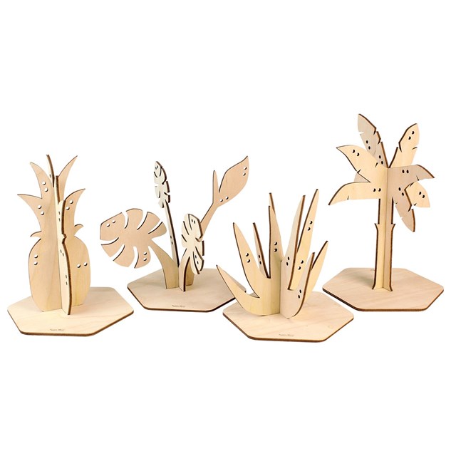 Porte-bijoux Tropique fabriqué en France à partir de bouleau issu de forêt gérée durablement.