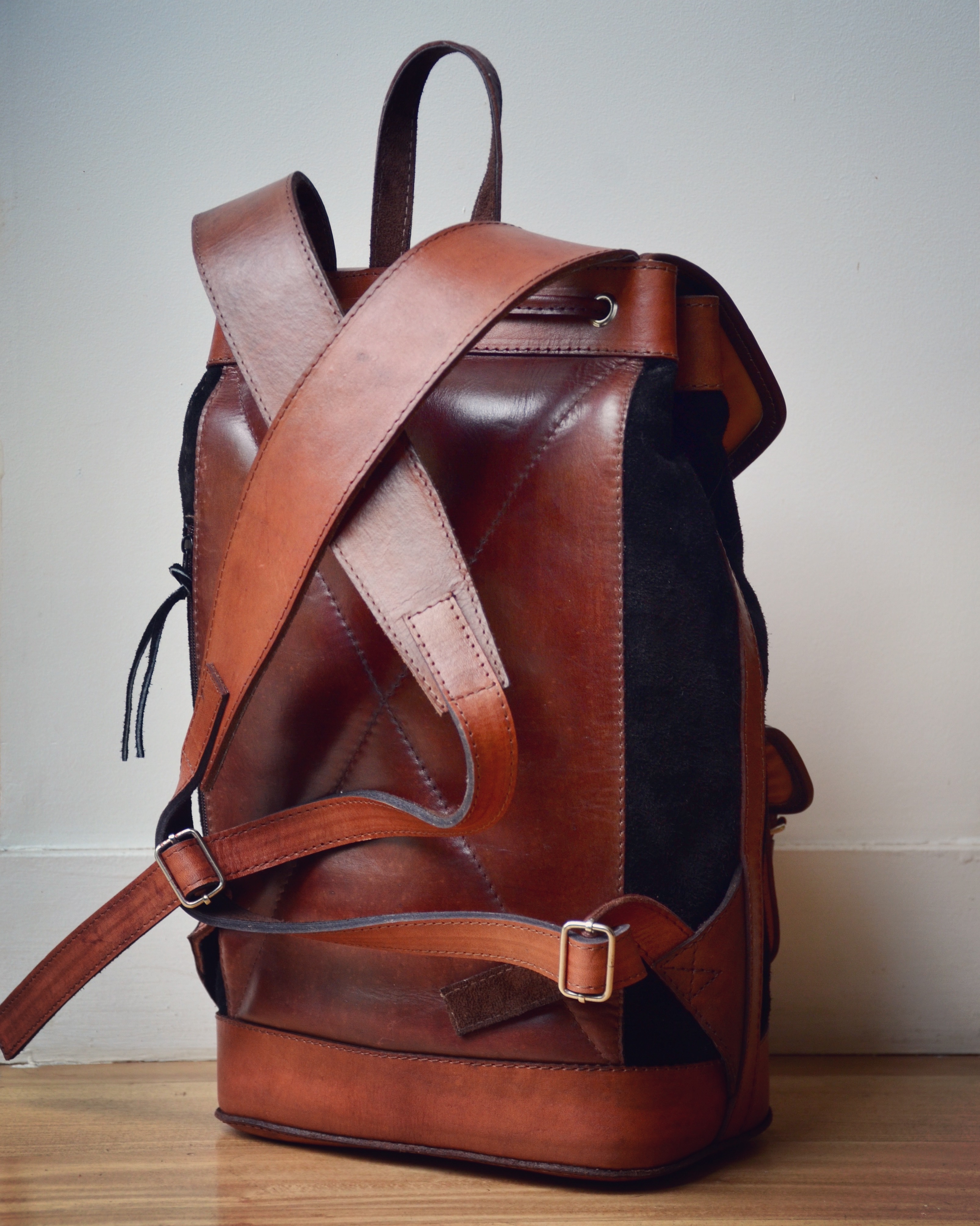 sac à dos cuir noir