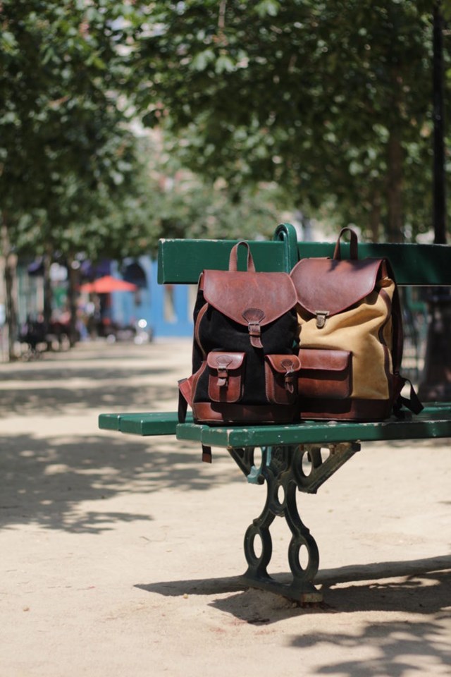 sac à dos vintage urbain