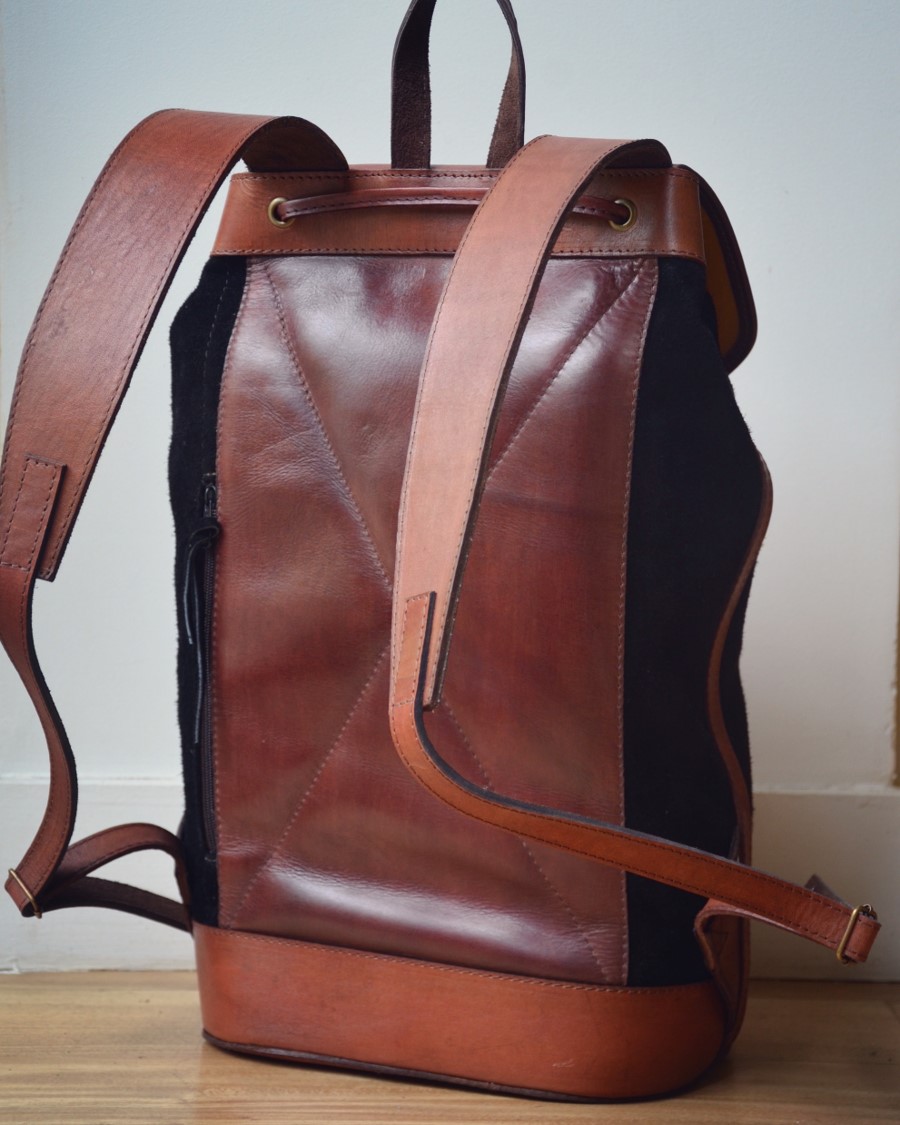 sac à dos cuir noir