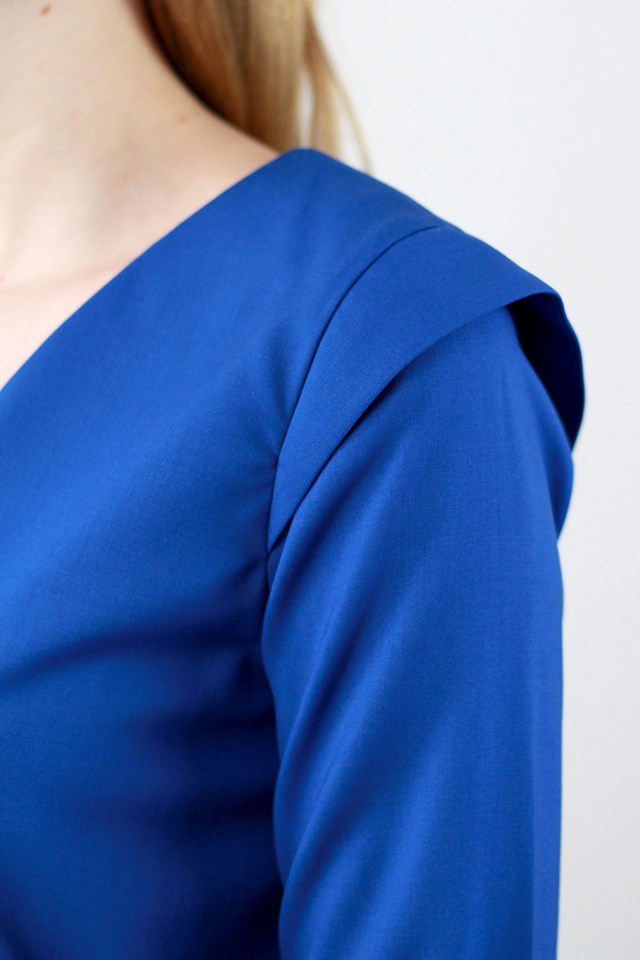 Robe droite bleu roi - Anaïs 5