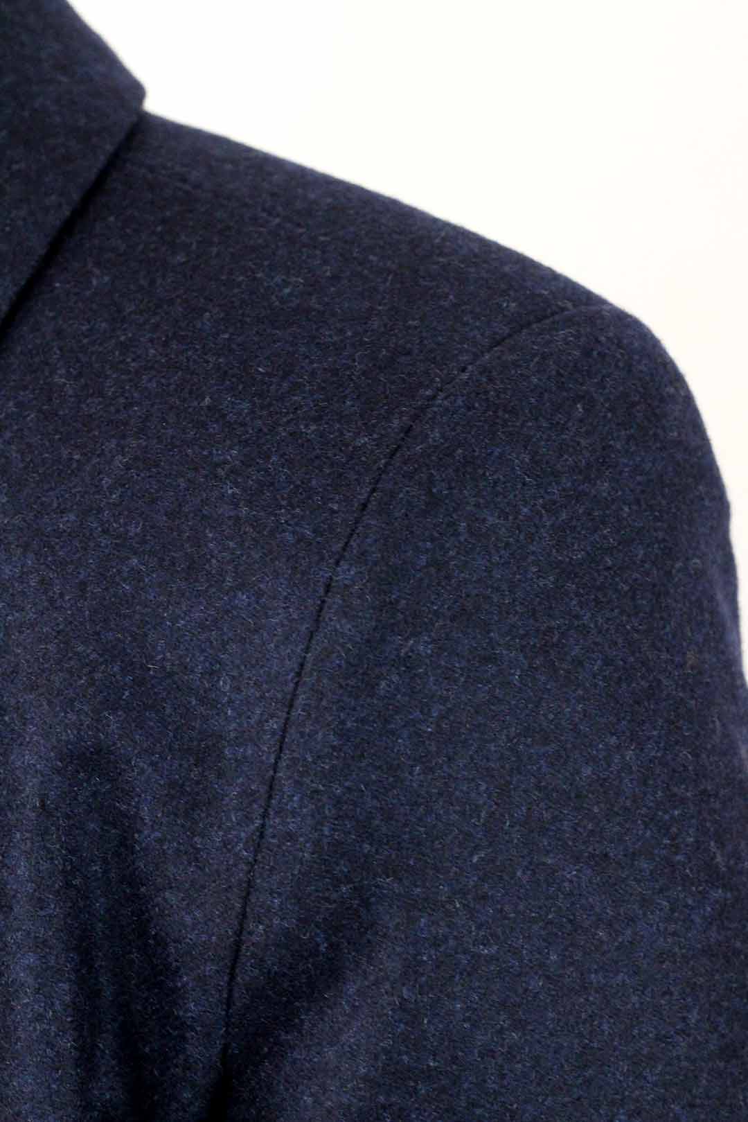 Veste tailleur bleu marine en flanelle - Marie-Anne 5