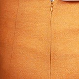 Jupe moutarde droite en laine vierge – Emilie 5