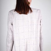 Veste grise à carreaux en laine - Jeanne 6