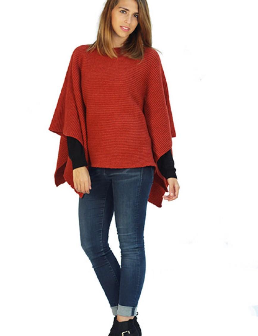 Poncho Sapin - ocre  4