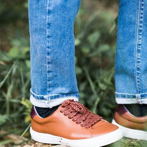Sneakers MONTBAPT - Made in France - Cognac