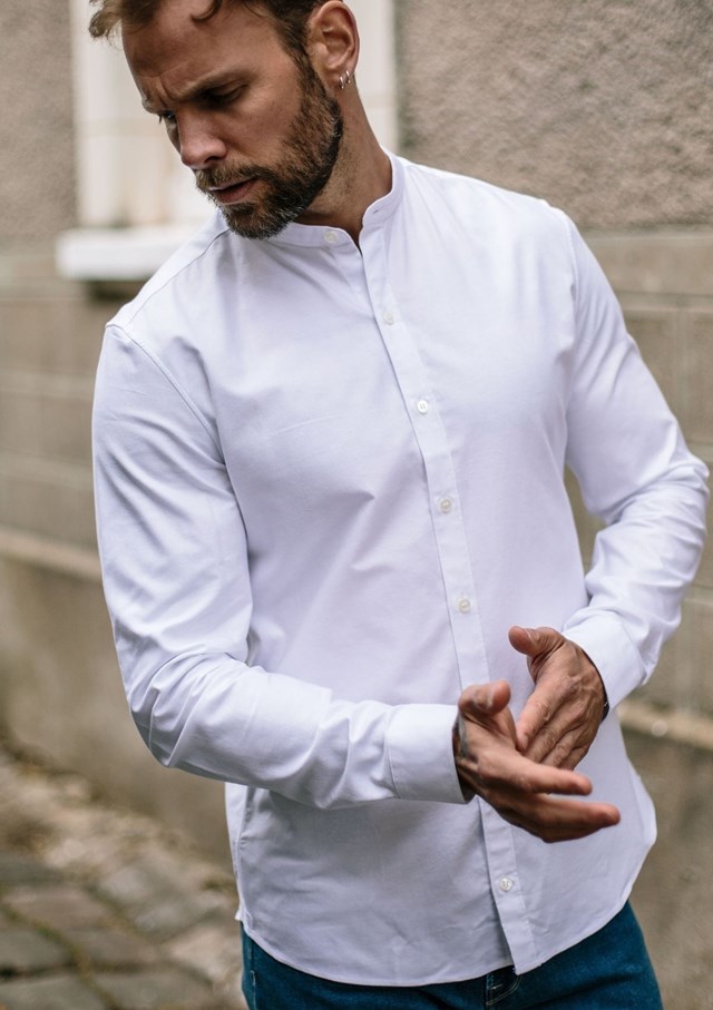 Chemise MONTLIMART - Col Mao - Blanc 3