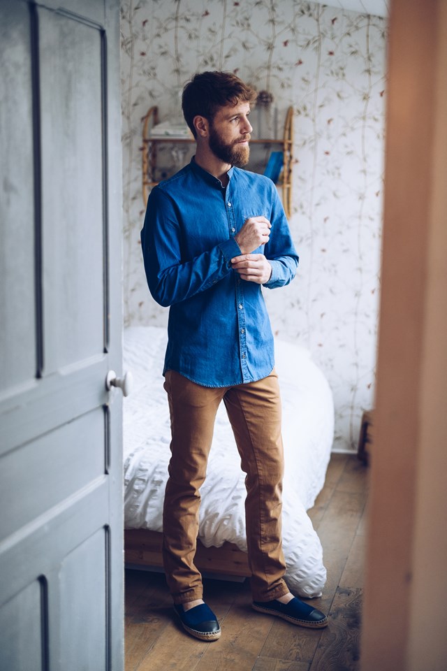 Chemise MONTLIM - Col Mao - Denim 5