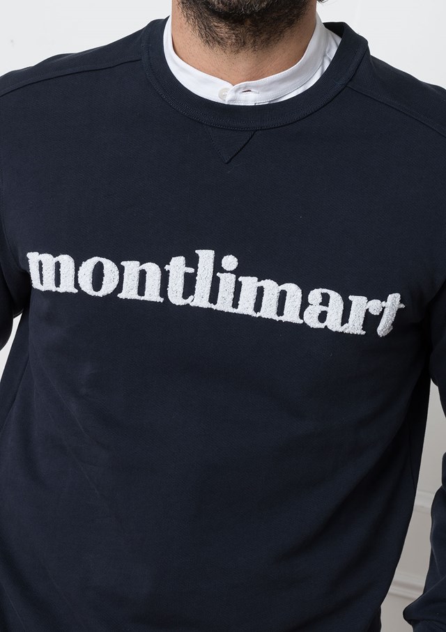 Sweat VILLAGE - coton marine 3