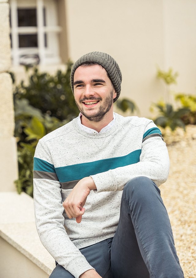 Sweat VOISIN - coton gris chiné 3