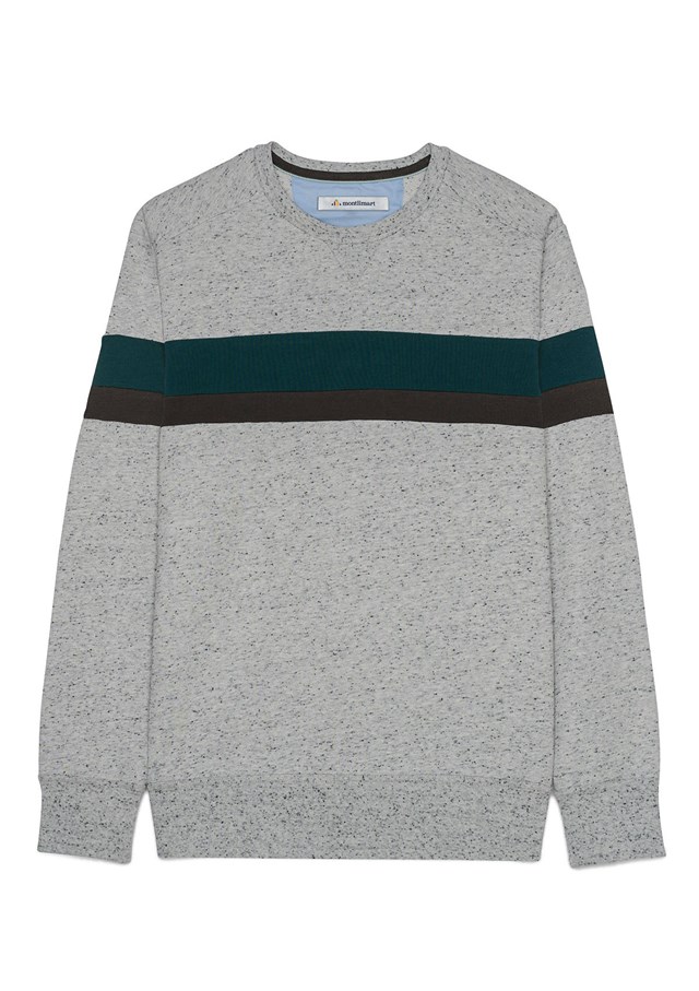 Sweat VOISIN - coton gris chiné 2