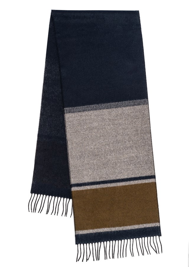 Écharpe ARDOISIERE - Made in France - Marine/Kaki 2