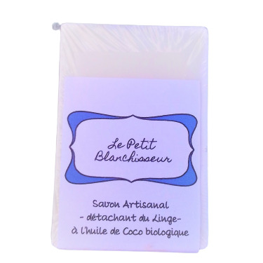 savon détachant du linge à l'huile de coco biologique par bainzeparfums