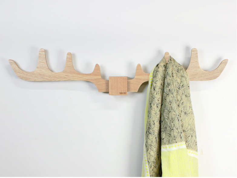 Porte-manteau en bois fabriqué en France à partir de chêne issu de forêt gérée durablement