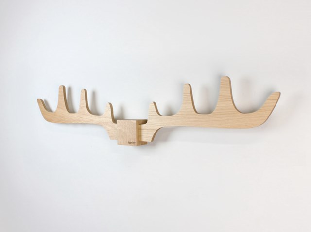 Porte-manteau en bois fabriqué en France à partir de chêne issu de forêt gérée durablement