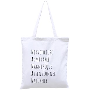 Tote Bag Maman Acrostiche