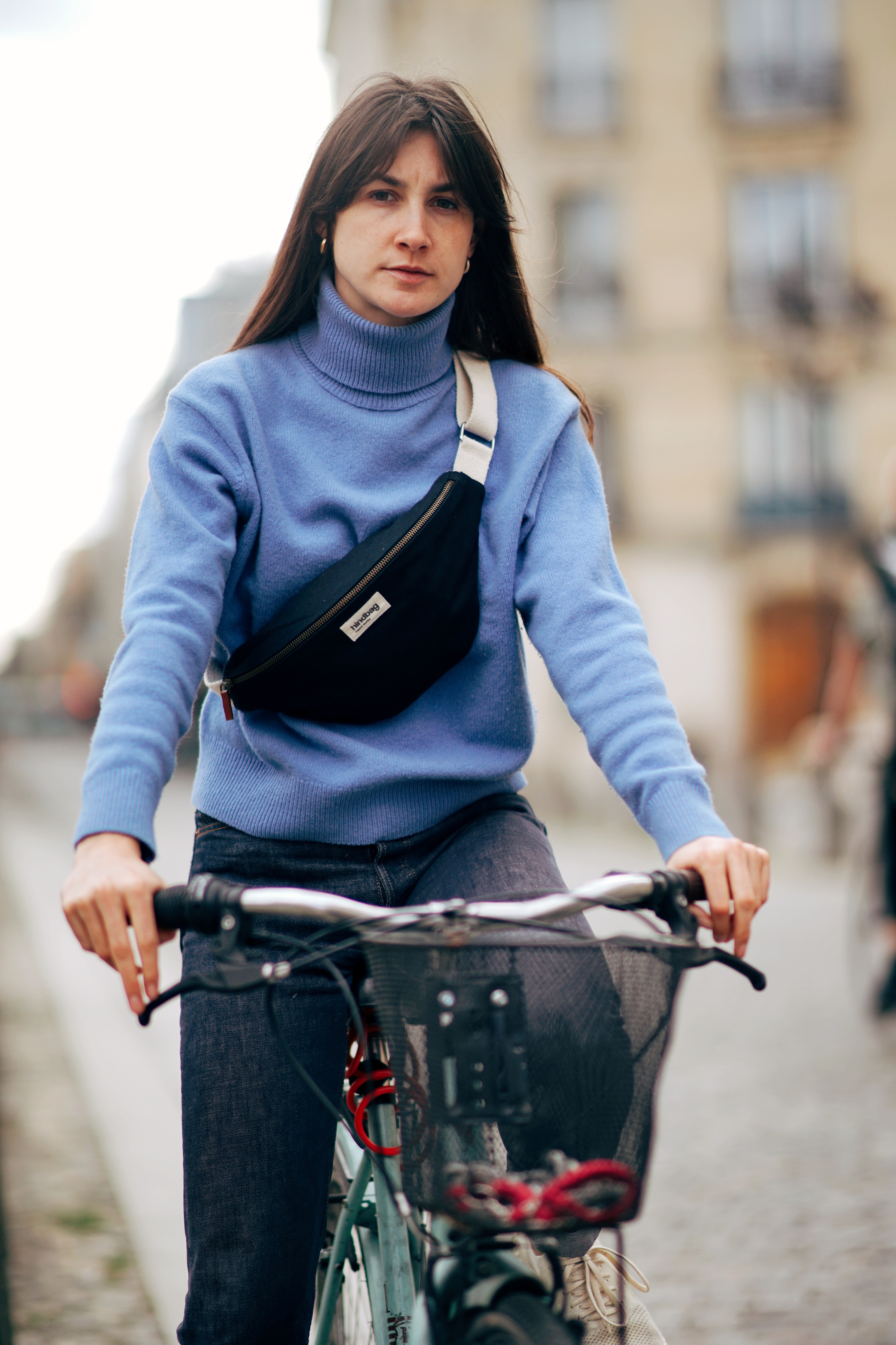 Sac banane OLIVIA, noir, coton bio 5