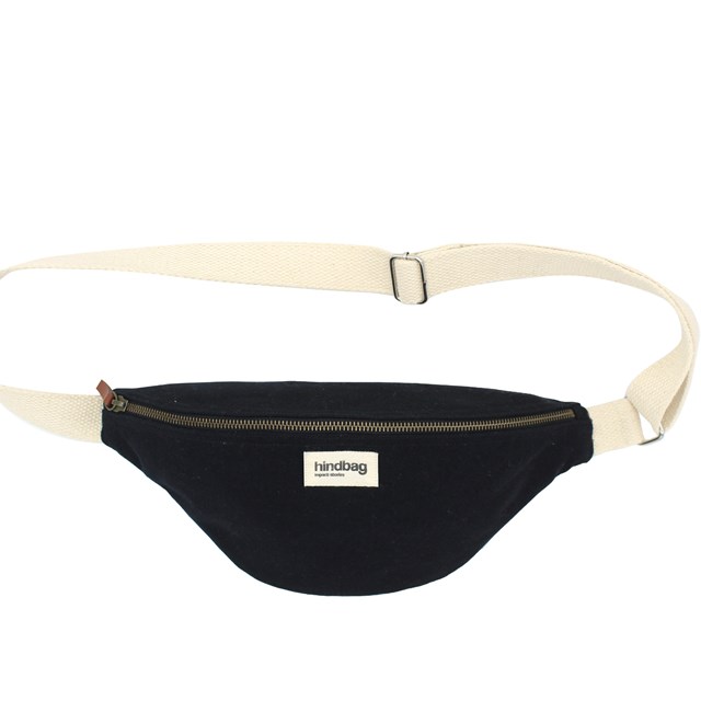 Sac banane OLIVIA, noir, coton bio 2