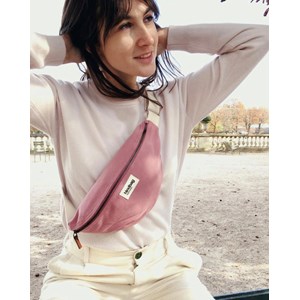 Sac banane OLIVIA, rose blush, coton bio