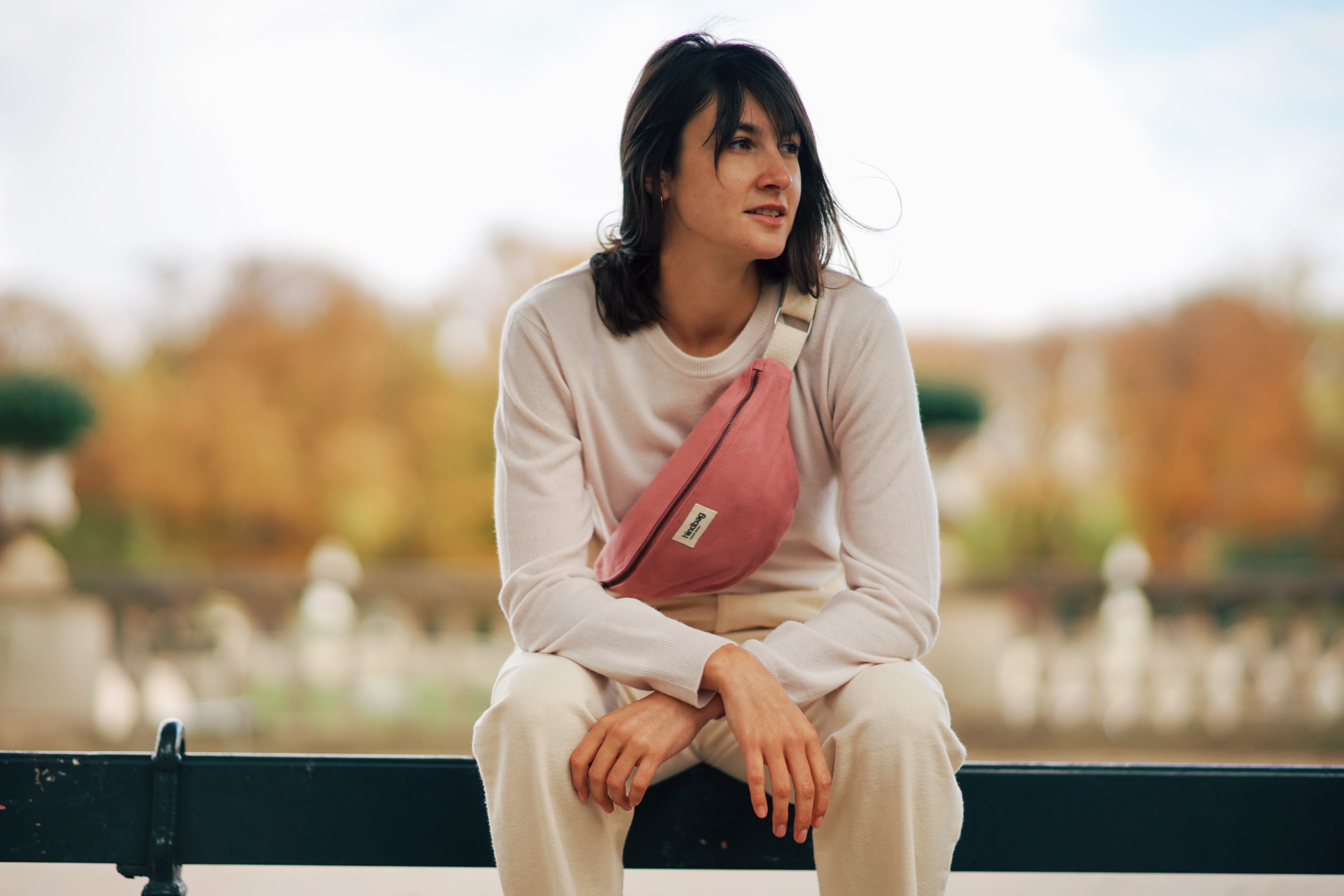 Sac banane OLIVIA, rose blush, coton bio 2