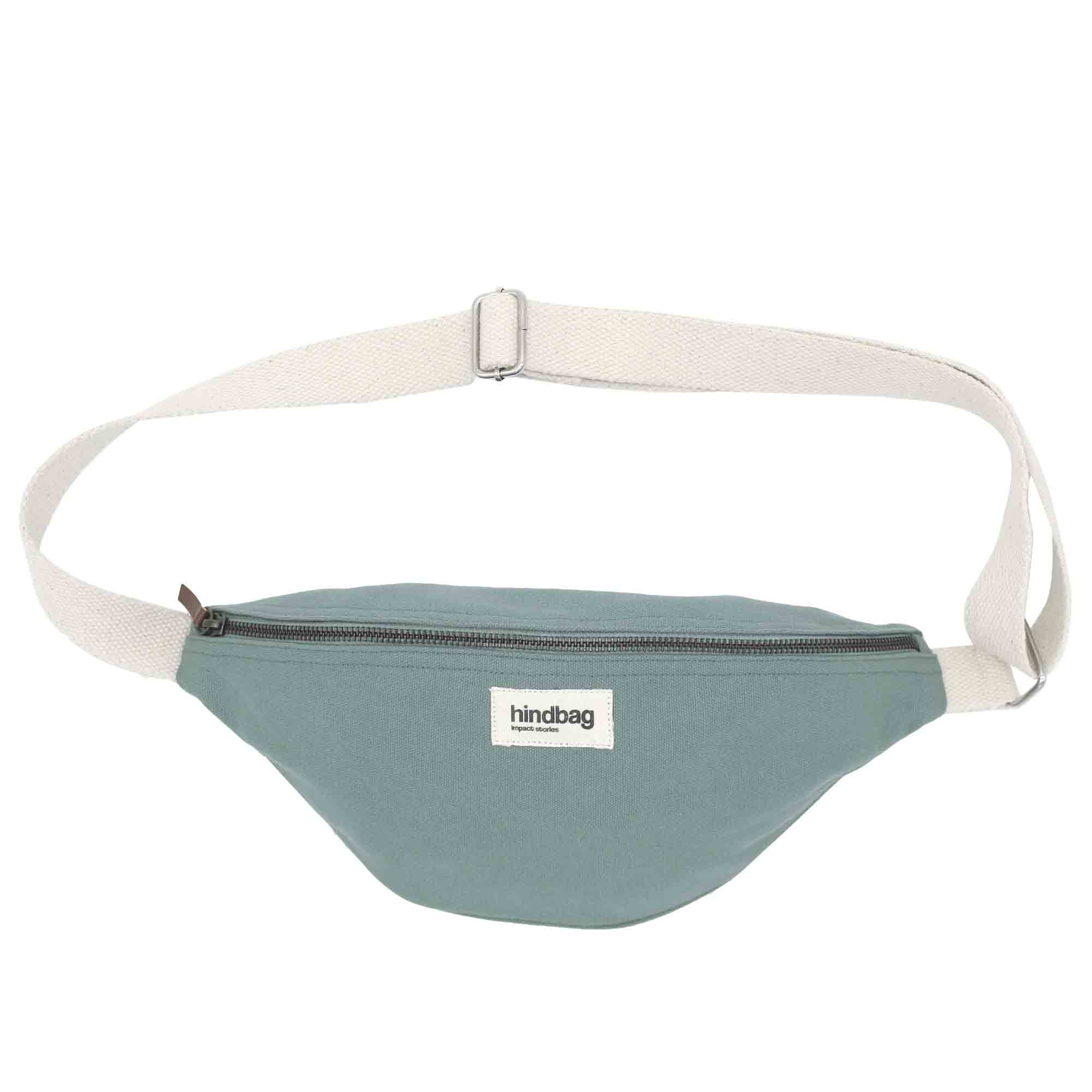 Sac banane OLIVIA, vert sauge, coton bio 3