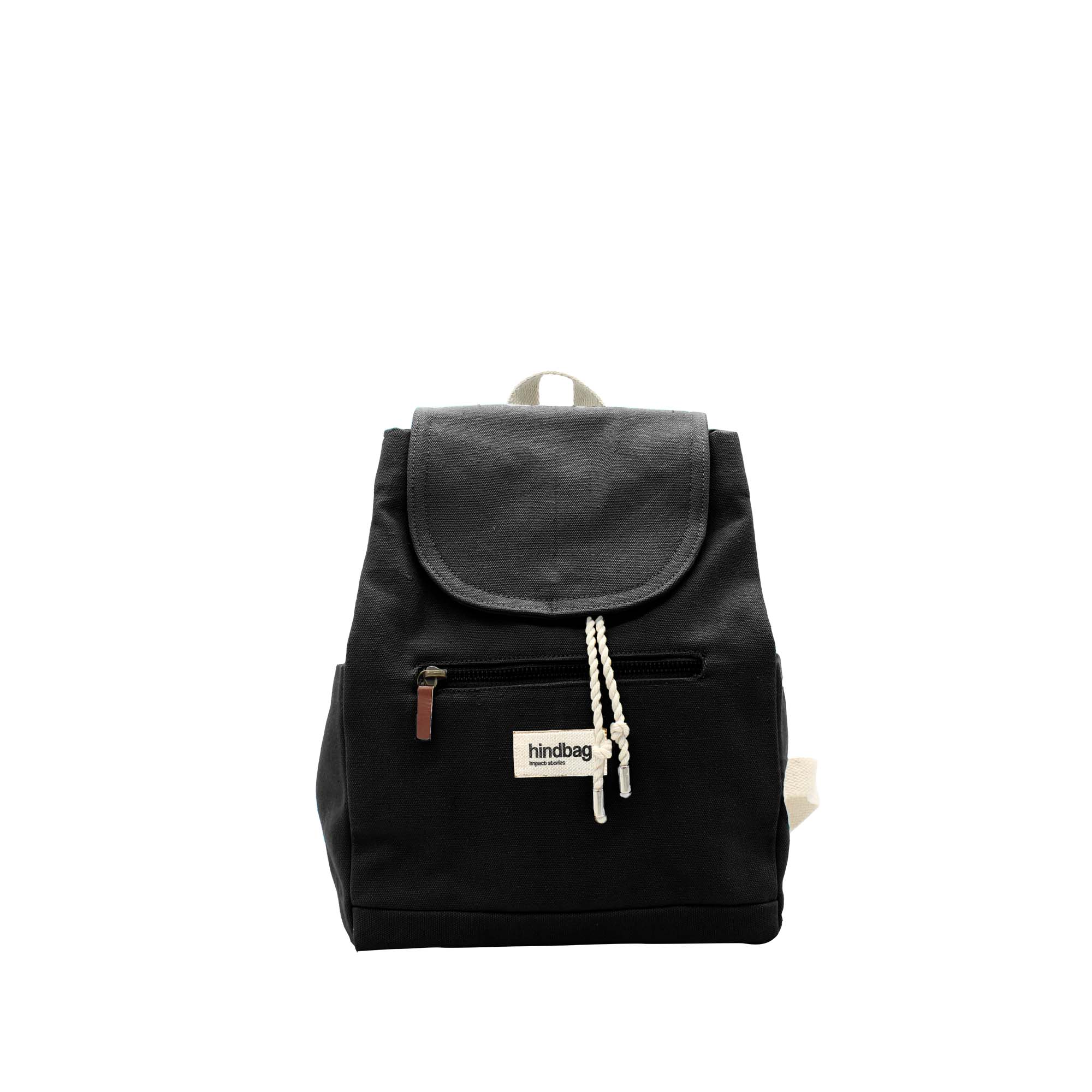 Mini sac à dos MINI ELIOT, noir, coton bio 2